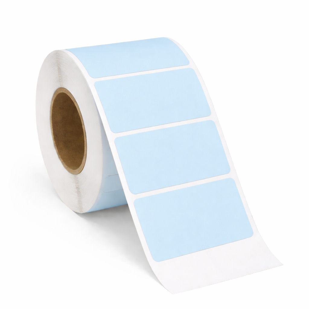 2" X 1" Blue TT Label No-Perf