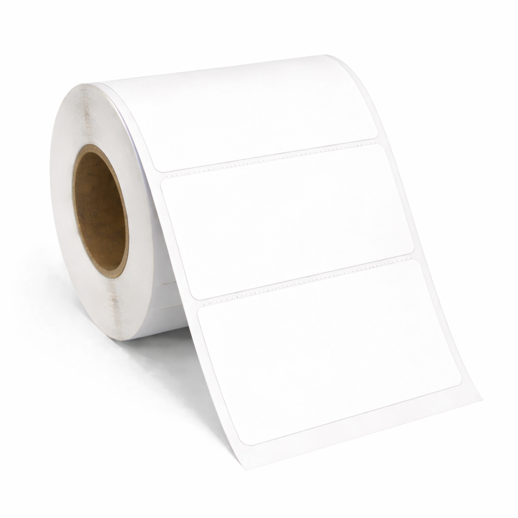 3" X 2" White TT Label