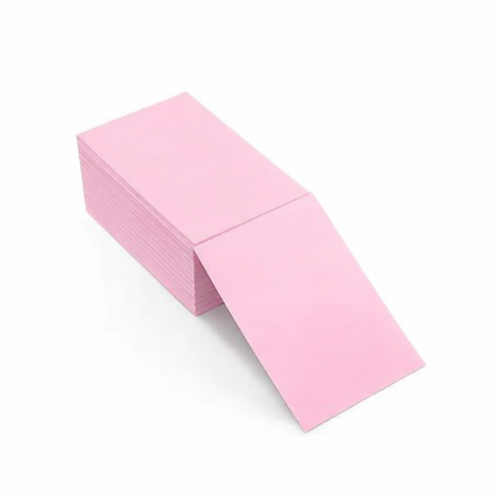 4" X 6" Pink TT Label Fanfold