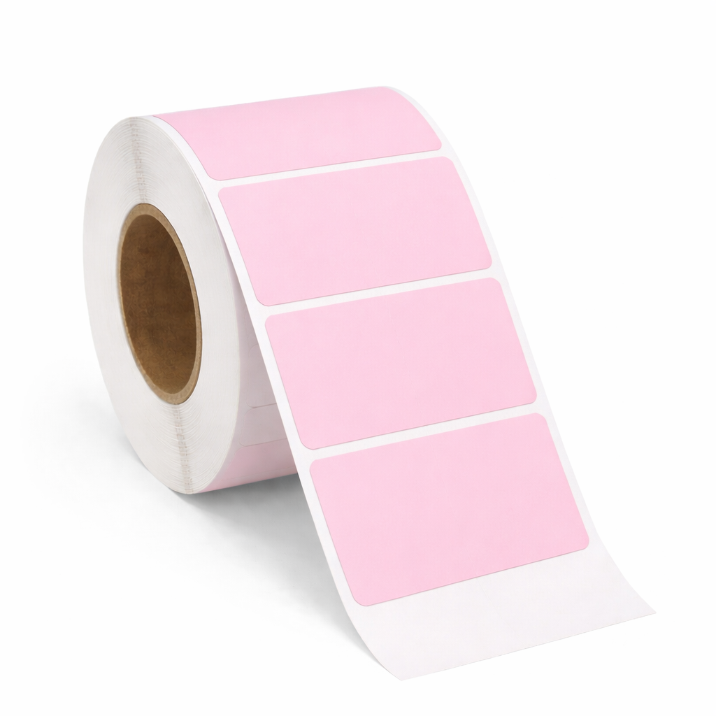 2" X 1" Pink TT Label No-Perf